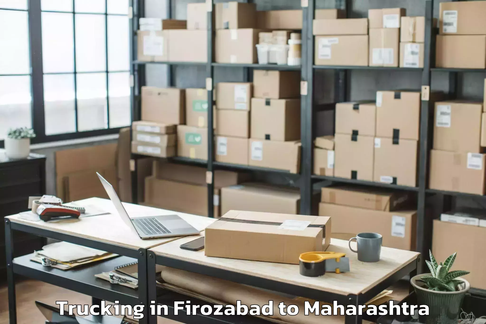 Reliable Firozabad to Padmashree Dr Dy Patil Vidyapi Trucking